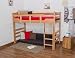 Produktbild Kinderbett/Hochbett"Easy Premium Line" K14/n, Buche Vollholz massiv Natur - Maße: 90 x 190 cm