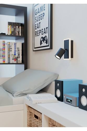 Aplique de pared LED interior Rimbocchi ideal para lectura en el dormitorio 3