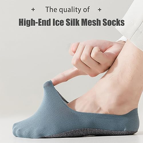 High-End Ice Silk Mesh Socks, Ice Silk Socks Invisible Socks, Invisible Ice Silk Breathable Socks for Women Men2