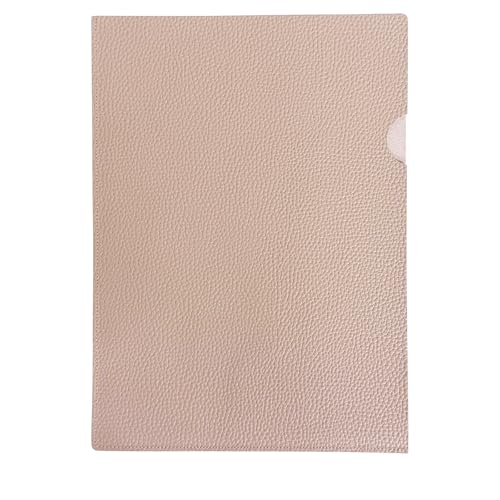 【アカシアスタイル】A4ファイル 革 姫路レザー 本革 日本製 レザーファイル 収納 文具 ビジネス 書類入れ プレゼント (シボベージュ)