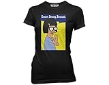 Ripple Junction Bob's Burgers Smart Strong Sensual Black T-Shirt (Juniors Large)