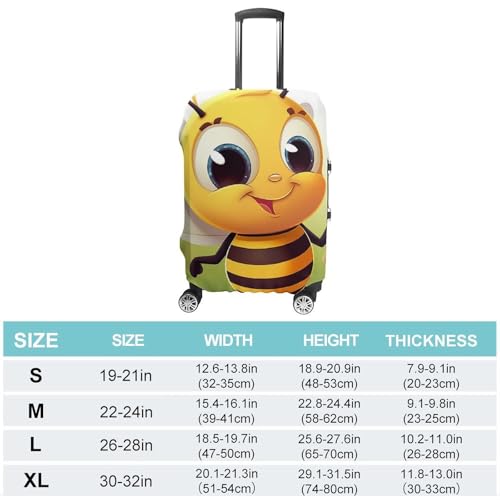 Bee Luggage Cover, Washable Elastic Suitcase Cover Protector Fit 18-32 Inch Luggage2