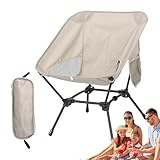 Genérico Silla de Camping Plegable - Asiento De Jardín Portátil | Silla de Campamento con Bolsillo Lateral para Jardín Terraza Patio Playa Camping Picnic
