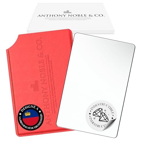 Anthony Noble miroir de poche en acier inoxydable Cover