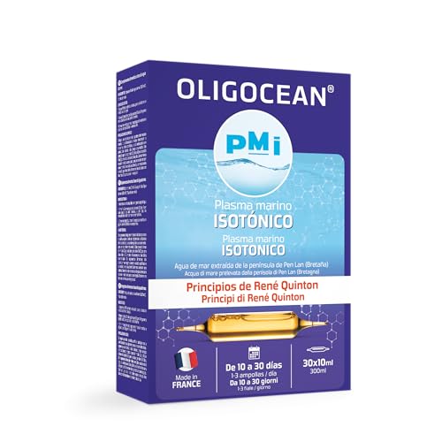OLIGOCÉAN – PMI Plasma Marino Isotónico – Principios de Quinton – Fabricación francesa – 30 ampollas de 10 ml