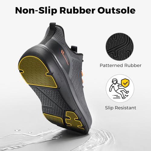 Image of FitVille Mens Walking Shoes Wide Width Lightweight Cushioned Workout Sneakers Pain Relief