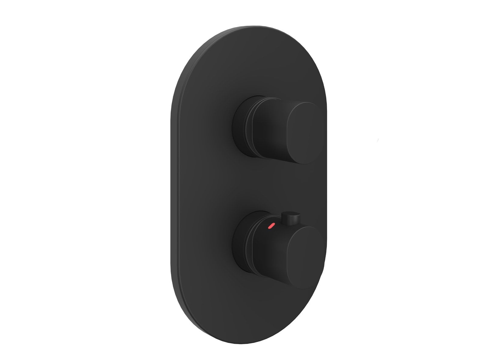 Robinet de douche thermostatique 3 voies noir mat avec boîtier R-Box