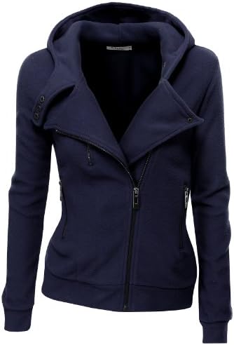 doublju fleece moto jacket