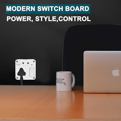 Image of Combined Box 6A with Universal Socket, Master Switch, LED Indicator | 240V Power Utility Box for Home, Office, Appliances | Without Wire, 6 Month Warranty(SMALL COMBINED BOX 1+2)