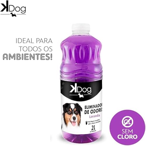 Eliminador de Odores para Cães e Gatos, Aroma Lavanda, KDog, 2 litros