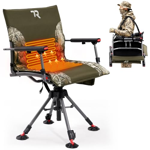 TR 360 Degree Swivel Hunting Heated Chair,400 lbs Capacity...