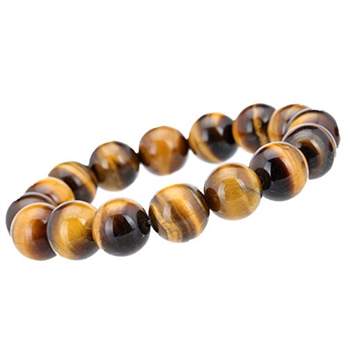 Mens Gifts Aaaa Quality Tiger Eye Stone Agate Handmade Bracelet 12Mm Strand Bracelets #TOP4