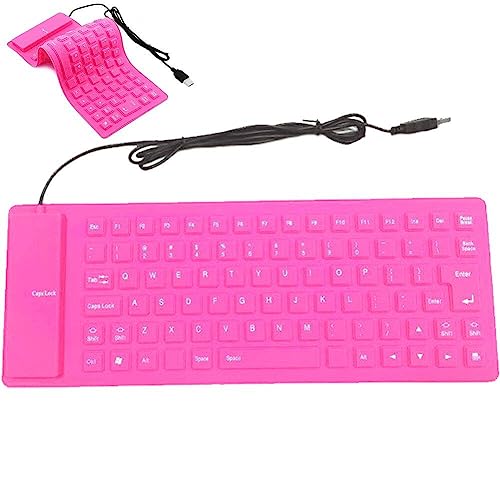 Clavier de en silicone pour ordinateur portable pliable portable USB mute - 6