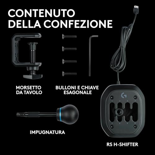 RS H-SHIFTER - Leva del cambio per corse di simulazione compatibile con Base per volante da corsa PRO - Controller - Immagine 9
