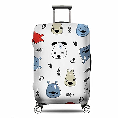 IBILIU Travel Luggage Cover Protector Infinity Grey Suitcase Cover Protectors Washable Luggage Suitcase Cover for 25-28 Inch L