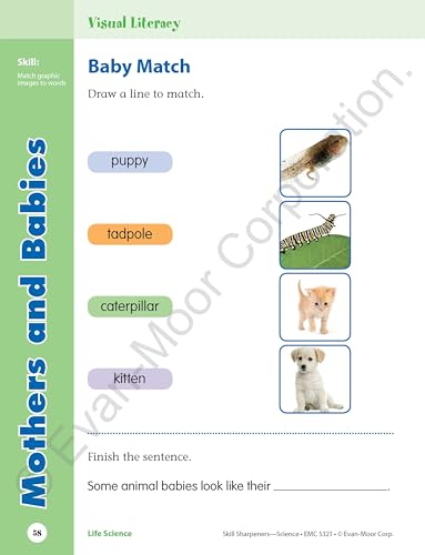Evan-Moor Skill Sharpeners Science Workbook, Grade 1, Physical, Life, and Earth Science, Songs, Activities, Space, Animals and Eggs, Plants, Habitats, Recycling, Weather, Technology, Homeschool - Thumbnail 5