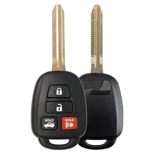 AKS KEYS Replacement for Toyota Key Fob 4 Buttons That