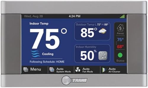 Trane XL824 Wi-Fi Programmable Thermostat with Nexia Home Intelligence for Smart Comfort Control Touch Screen No Retun/No Refund - Factory Warranty