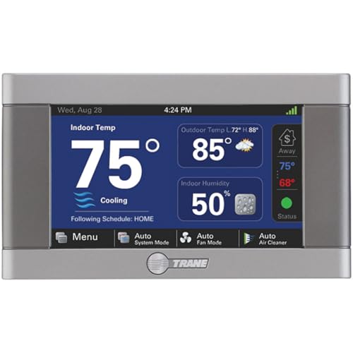 Trane XL824 Wi-Fi Programmable Thermostat with Nexia Home Intelligence for Smart Comfort Control Touch Screen No Retun/No Refund - Factory Warranty by Generic - Used condition - US$284.85