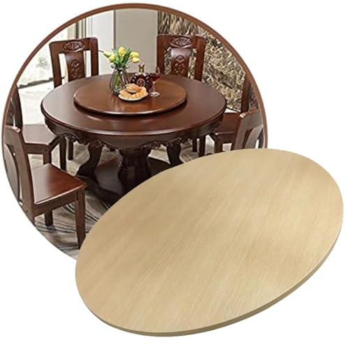 Mesa giratoria de madera grande para comedor, bandeja para servir cocina, 61 cm, 76 cm, 91 cm, 101 cm (madera original, 70 cm)