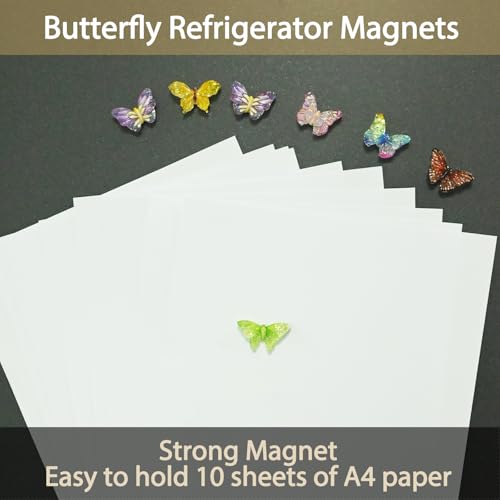 12 imanes mariposa decorativos para refrigerador miniatura 5