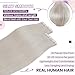 LaaVoo Tape in Hair Extensions Human Hair Platinum Blonde Human Hair Extensions Tape in 20 Inch Invisible 20PC 50G