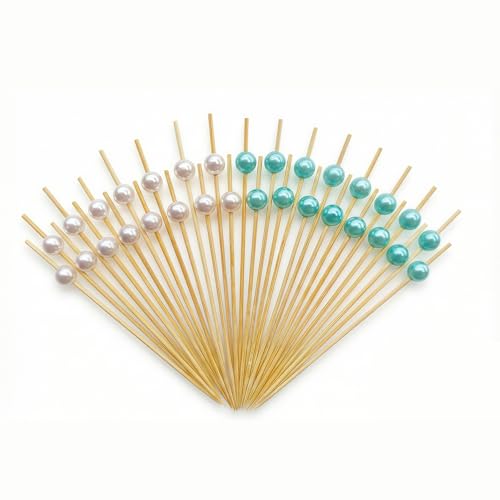 Jiooil Bear 120 Count Blue & White Cocktail Picks...