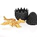Memogizz 3D Printed Dragon Egg, Executive Desk Toys, Articulated Dragon, Fidget Toys Gifts for Easter Christmas Adults (Dark Gold)