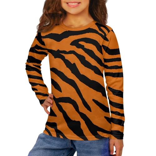 Kids Novelty 3D Graphic Thin Fall T Shirts Funny Print Pullover Tees Long Sleeve T Shirts 3-16 Years2