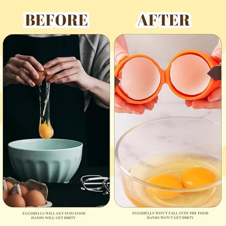 Egg Cracker, 6PCS Egg Shell Opener for Raw Eggs, Efficient Stainless Steel Egg Opener for Home Cooks and Baking Enthusiasts, 3 Colors