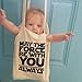Andes Heavy Duty Flat-Bottom Canvas Tote Bag with Side Pockets - Handmade from12oz 100% Cotton, Reusable & Durable, May The Force be with You Always