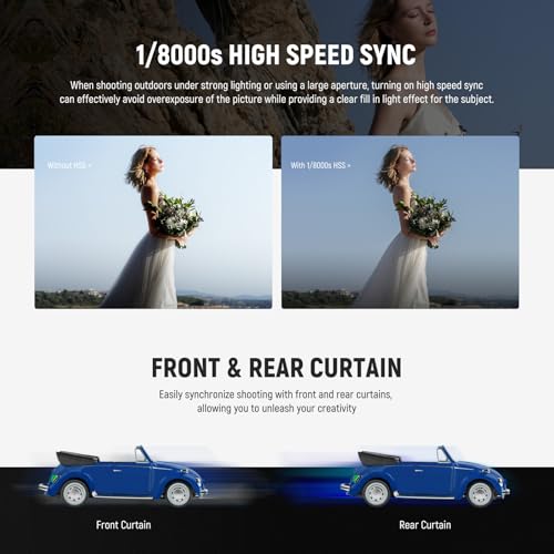Image of NEEWER Z880-N 2.4G 76Ws i-TTL Camera Flash Speedlite Compatible with Nikon, Compatible with Godox, Upgraded UI Adjustable Modeling Lamp TTL /M Quick Switch TCM Key 1 /8000s HSS 3000mAh 600 Full Power