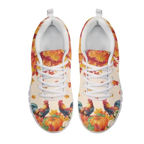 Image of GIFTPUZZ Mens Lace Up Athletic Trainers Running Sneakers Wedge Breathable Gym Lightweight Sports Tennis Shoes