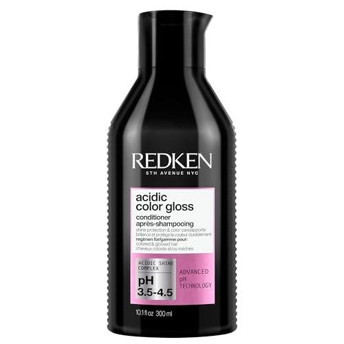 Redken, Condicionador Acidic Color Gloss, para todos os tipos de cabelos, com fórmula acidificante, efeito Power Gloss, auxilia na selagem de cuticúlas e preservação do brilho, 300ml