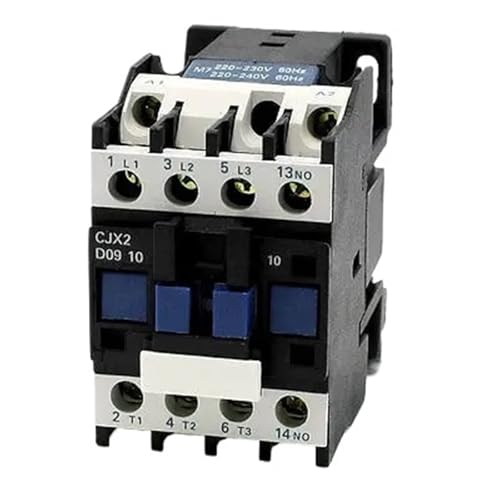 Contacteur 1NO CJX2-0910 pour moteur triphasé bobine 220V 20A 50Hz 660V