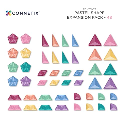 Connetix Pastel Shape Expansion Pack, 48 Pieces — view 6