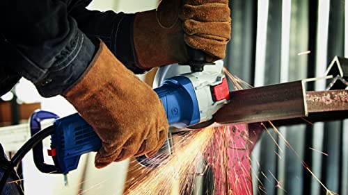 Bosch Gwx10-45E 4-1/2 In. X-Lock Ergonomic Angle Grinder With Bosch Fdx27450120 4-1/2 In. X-Lock Arbor Type 27 120 Grit Flap Disc #TOP4