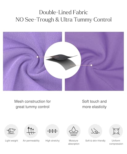 Image of Popilush Shapewear Bodysuits for Women Tummy Control Body Suits Corset Tops