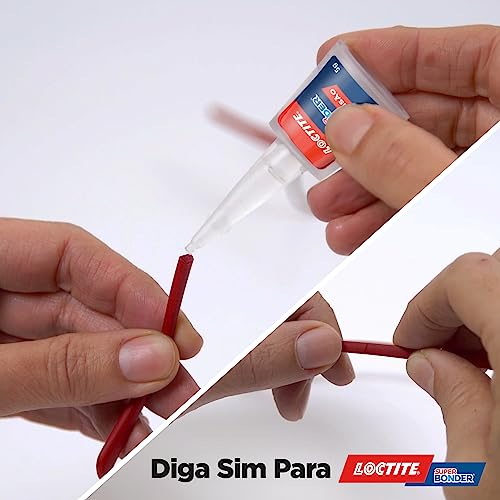 Cola Loctite Super Bonder Precisão, cola universal para reparos precisos, cola instantânea de alta p
