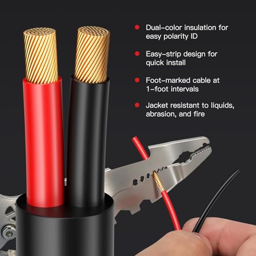 PTASYGK 12 Gauge Outdoor Speaker Wire 300ft CL3 Direct Burial OFC Cable by PTASYGK - Used condition - Image 4
