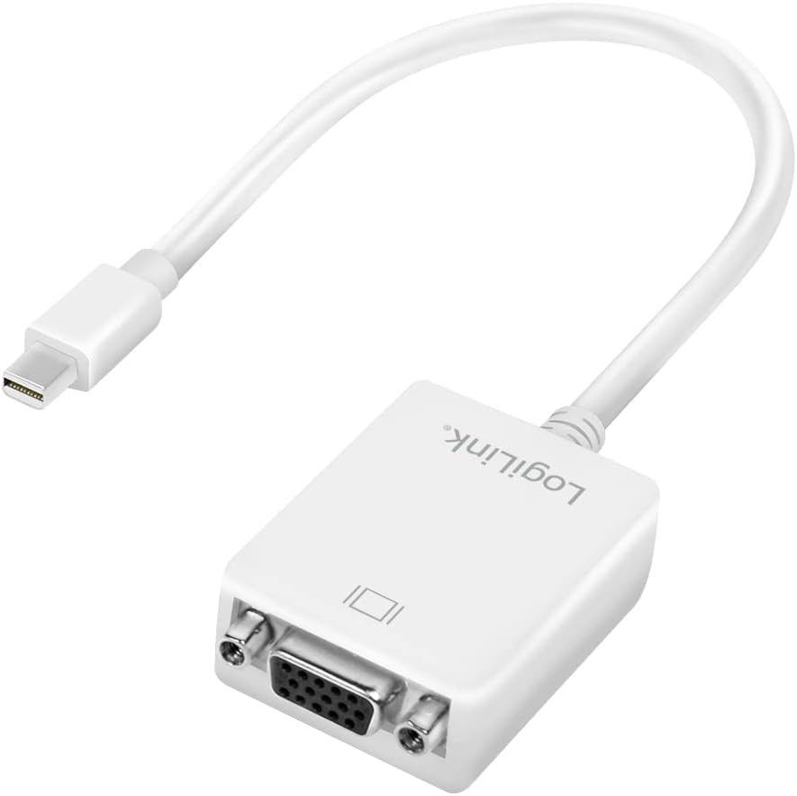 Mini DP Male to VGA 15 Pin Female Adaptor Cable