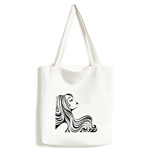 Sac fourre-tout en toile motif silhouette illustration mode