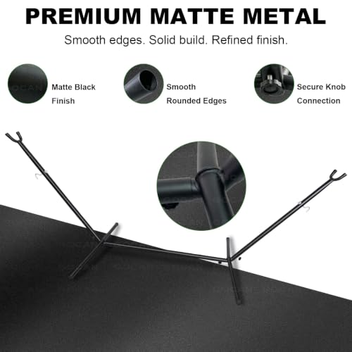 Image of GOCAN Hammock Stand, Heavy Duty Adjustable Steel Hammock, 9-Foot, 500-Pound Capacity, Weather Resistant and Easy to Assemble