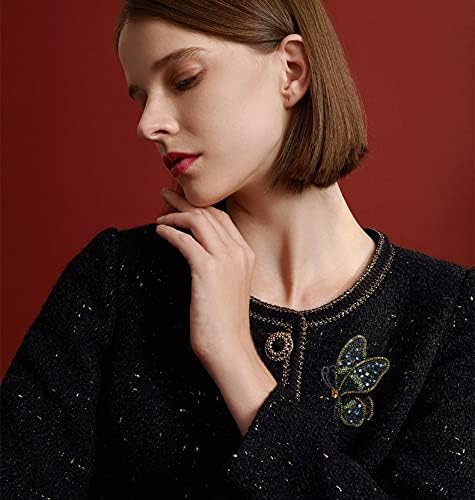 Variety Styles Butterfly Brooch - Multi-Color Rhinestone Crystal Brooch Pin Cute Butterfly Shape Corsages Brooches Decoration Gift for Women - Image 6