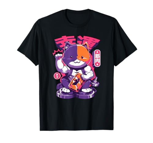 Fortnite Meowscles Lucky Cat Japanese Kanji T-Shirt