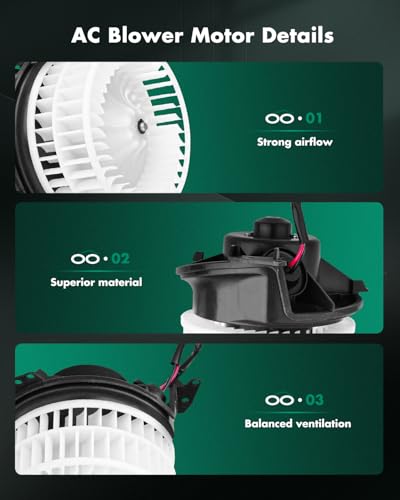 Image of SCITOO HVAC Heater Blower Motor Front Fit For Chrysler,For Dodge,For Plymouth Models - For Caravan,For Grand Caravan,For Grand Voyager,For Town & Country,For Voyager Replacement For # 700069