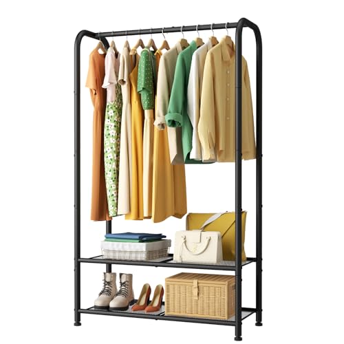 SINGAYE Coat Clothes Storage Organizer Garmen Rack Portable Closet Clothing