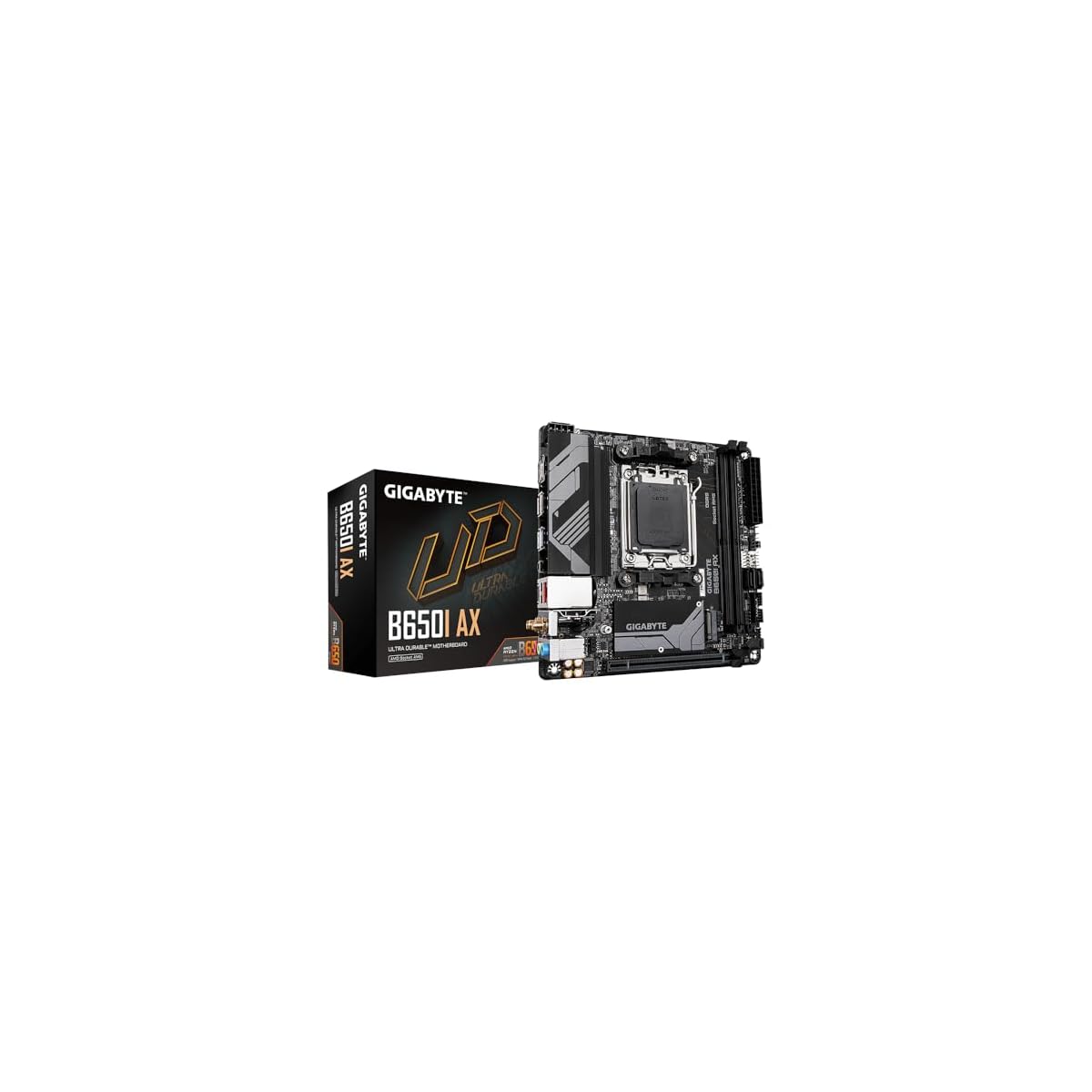 Gigabyte-Scheda-madre-B650I-AX-Supporta-CPU-AMD-AM5-5-2-1-fasi-VR-digitale-fino-a-6400-MHz-DDR5-OC-1-PCIe-40-M2-Wi-Fi-6E-LAN-25-GbE-USB-32-Gen-2