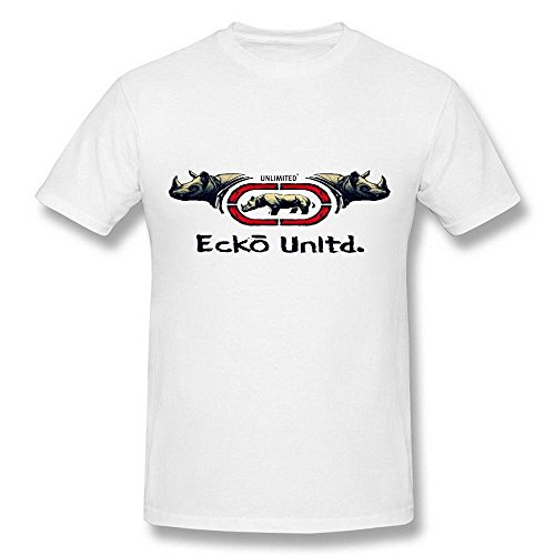 YOYAO Men's Ecko Unlimited Logo Black T Shirt by Maven X-Large