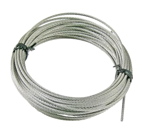 Image of Stainless Steel Wire Rope Cable for Hoisting (1.5MM Diameter, 100 Mtrs Length)